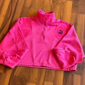 Puma Pink Half-Zip Top